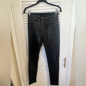 Black Carmar rayan (leather - like) skinny pant